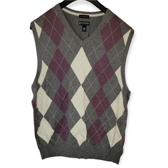 Stafford Other - Men's Stafford Signature 100% Pima Cotton Men's Sweater Vest Size XL
